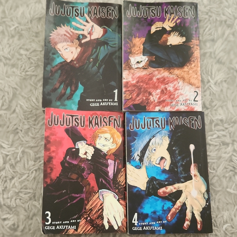 Jujutsu Kaisen Manga Volumes 1-4
